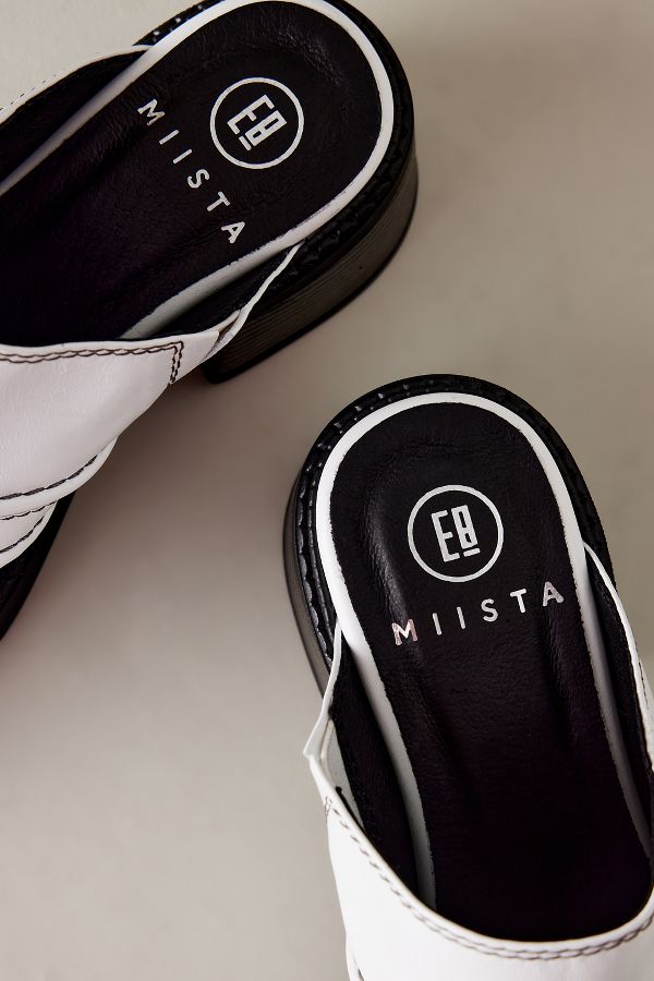 Slide View: 3: E8 by Miista Rubi Square-Toe Leather Mules