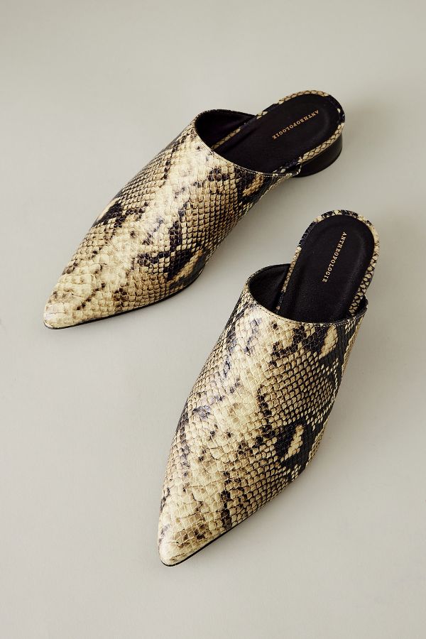 Slide View: 4: By Anthropologie Pointed-Toe Mules