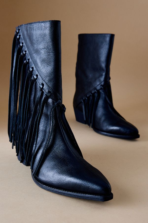 Slide View: 4: By Anthropologie Fransen Western Stiefel