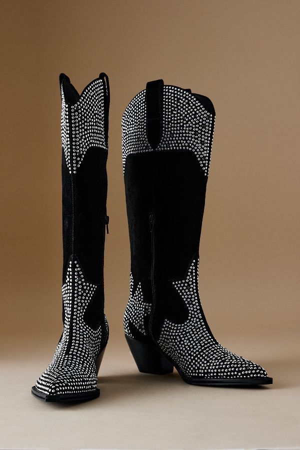 Slide View: 2: By Anthropologie Studded Western Boots