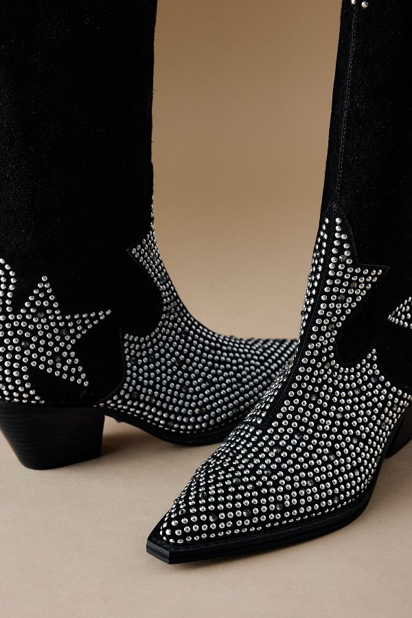 Slide View: 3: By Anthropologie Studded Western Boots