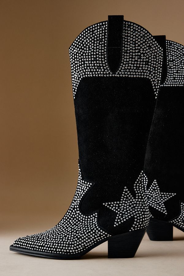 Slide View: 4: By Anthropologie Studded Western Boots