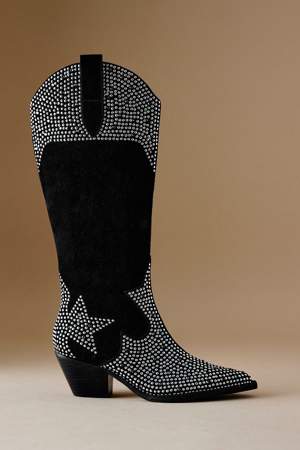 Slide View: 1: By Anthropologie Studded Western Boots