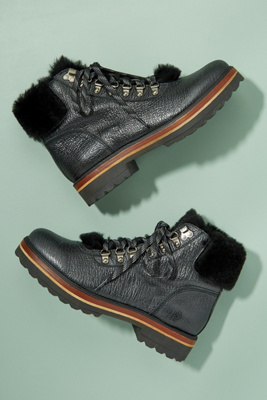 fur lined walking boots