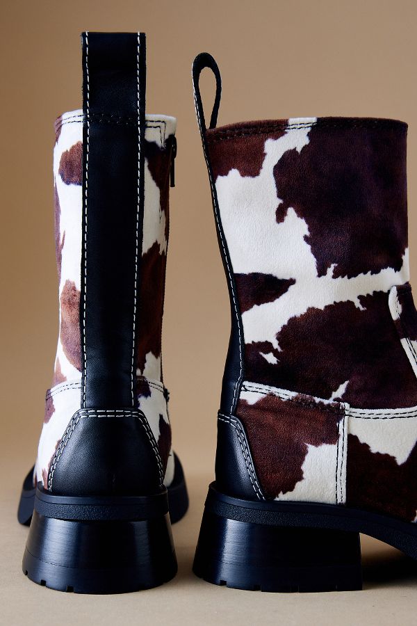 Slide View: 4: Miista Yolanda Cow Ankle Boots