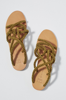 gold rope sandals