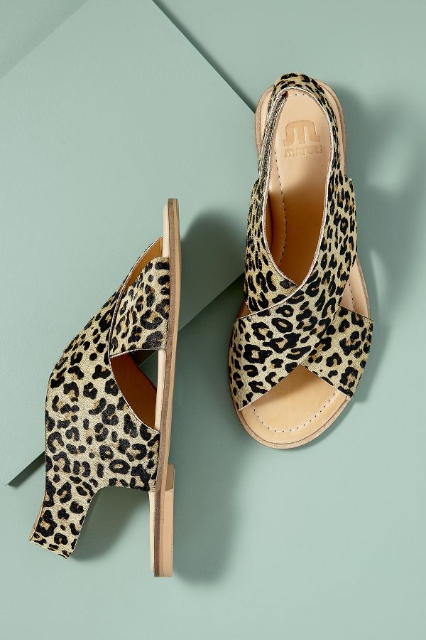 Maruti Verona Leopard Print Sandals | Anthropologie UK