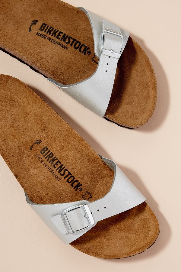 Birkenstock Sandalen in Metallic-Silber | Anthropologie DE