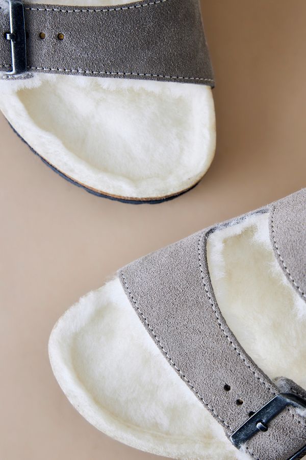 Vista de diapositivas: 3: Sandalias de Gamuza Birkenstock Arizona Shearling