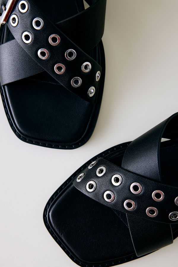 Slide View: 2: Intentionally Blank Clean Buckle Sandals