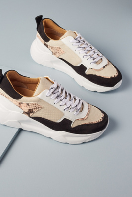 Snake-Print Oversized Trainers | Anthropologie UK
