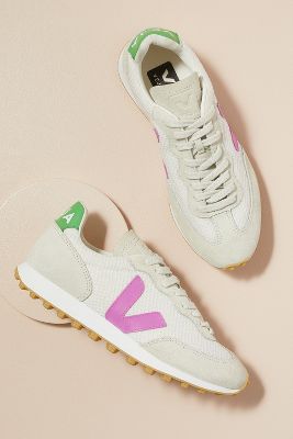 pink and green veja