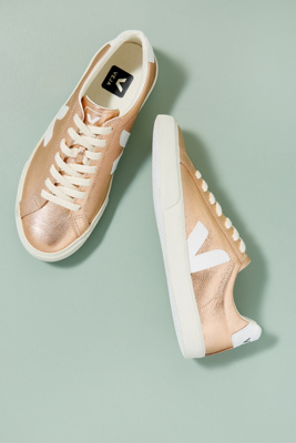 veja metallic trainers