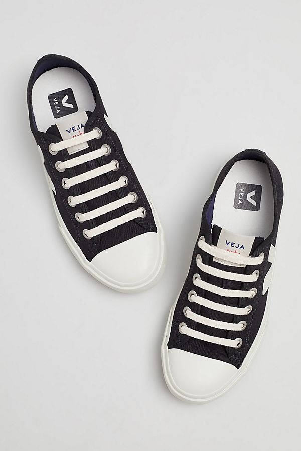 Veja Wata Canvas Trainers, Black | Anthropologie UK