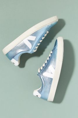 silver veja trainers
