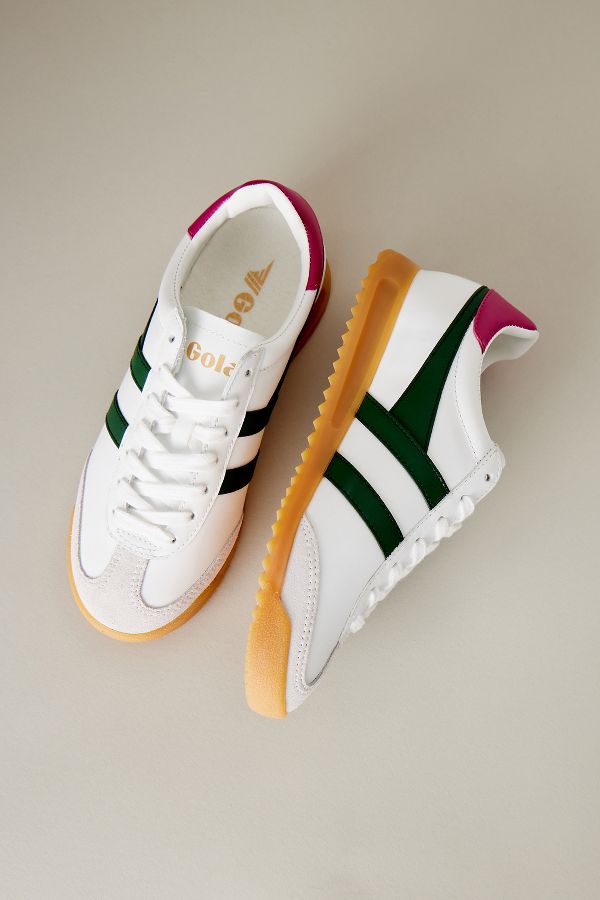 Slide View: 3: Gola Torpedo Leather Trainers