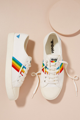 gola rainbow trainers white