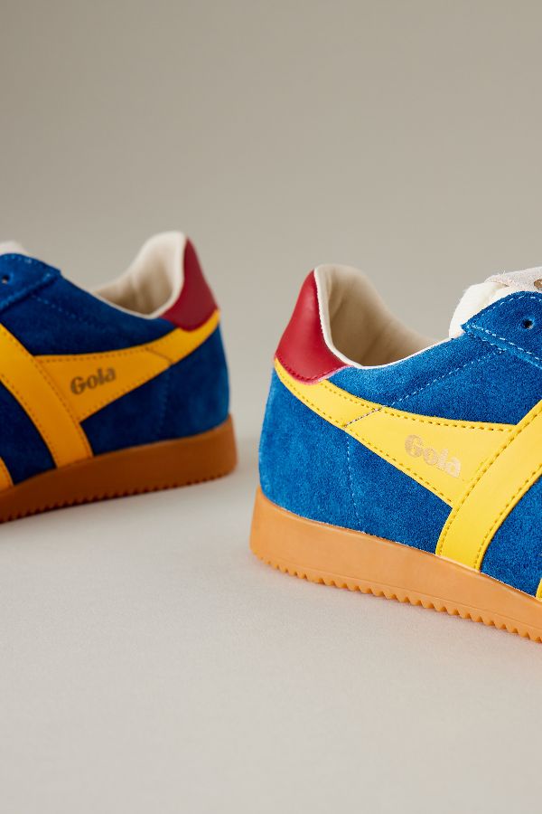 Slide View: 3: Gola Elan Suede Trainers