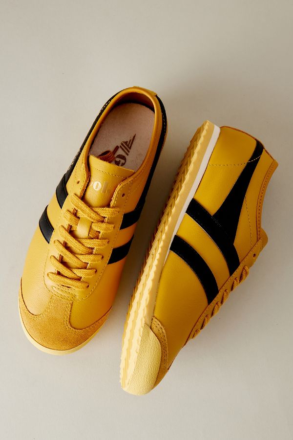 Slide View: 4: Gola Race Leather Trainers