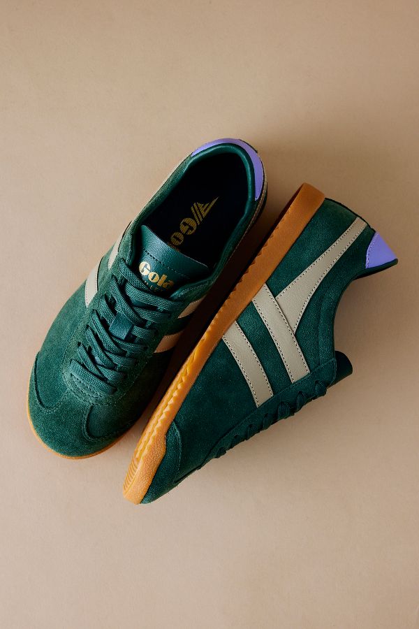 Slide View: 4: Gola Bullet Suede Trainers