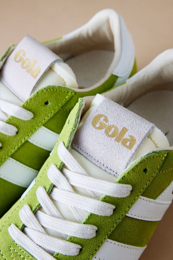 Slide View: 2: Gola Elan Suede Trainers