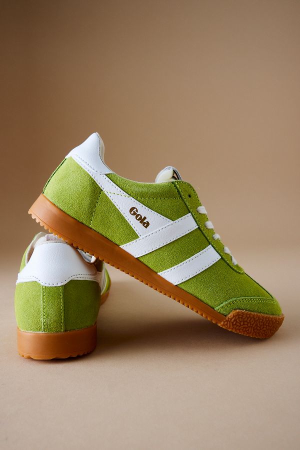 Slide View: 3: Gola Elan Suede Trainers