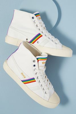 white high top trainers