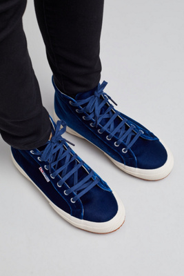 blue superga trainers
