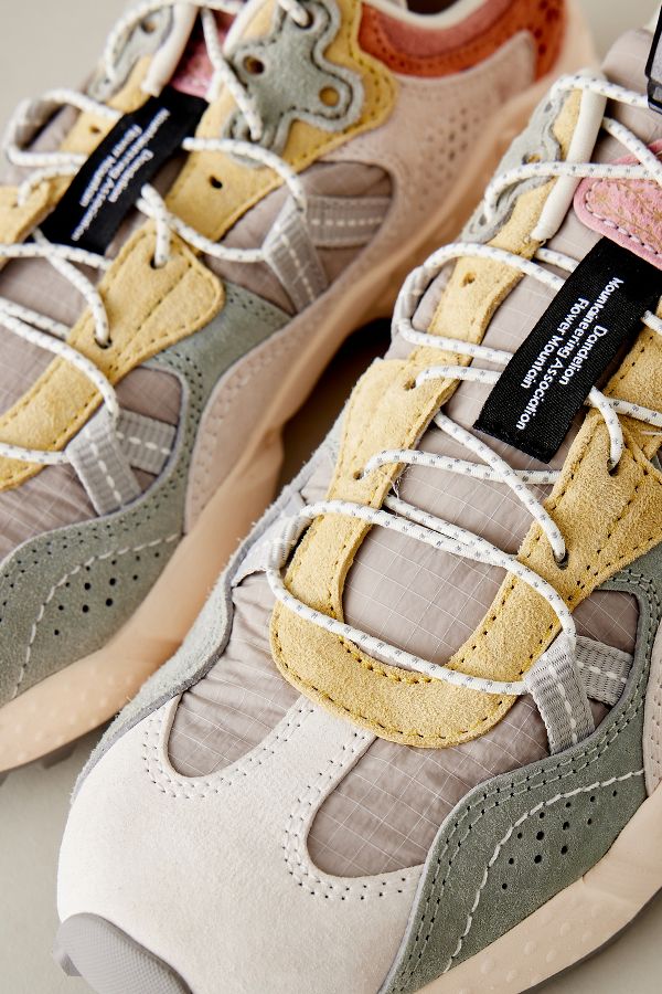 Slide View: 2: Flower Mountain Tiger Hill Suede Trainers