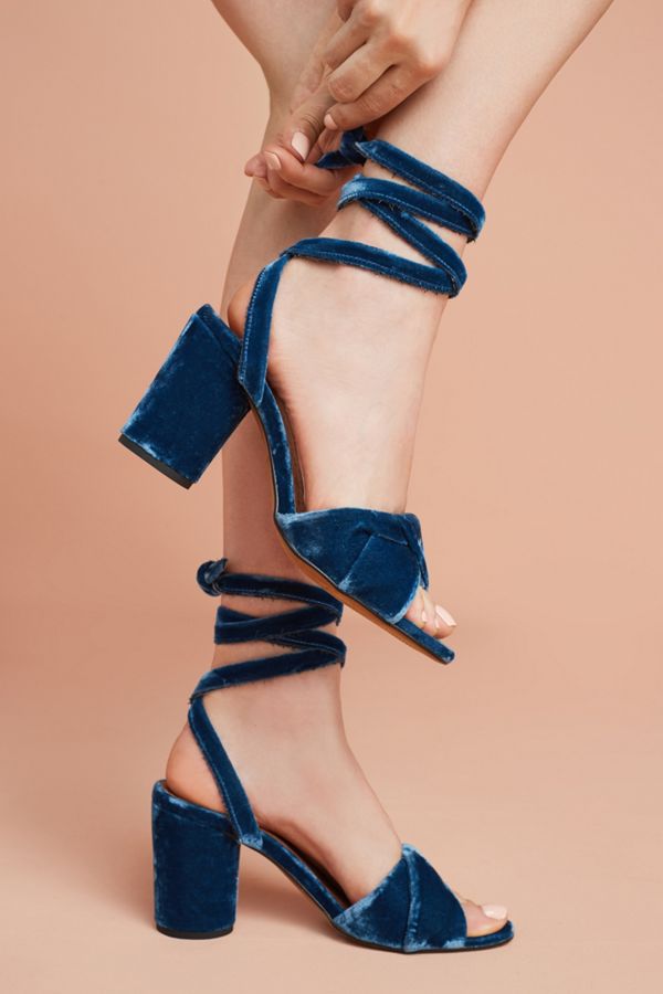 ankle tie stilettos