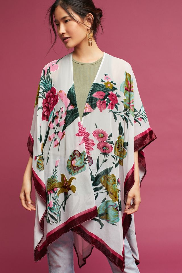 Velvet Ruana Kimono | Anthropologie