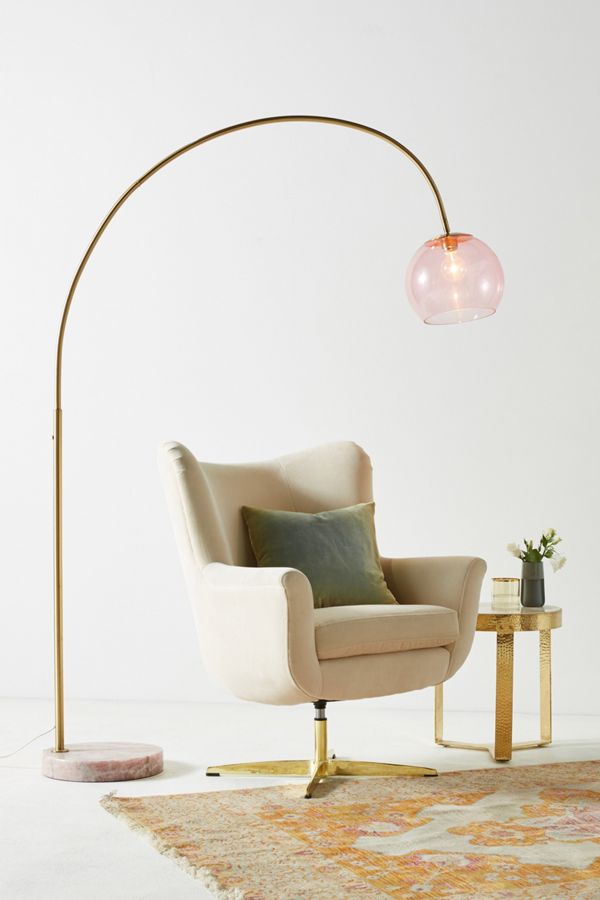 Rose Arched Glass Floor Lamp Anthropologie