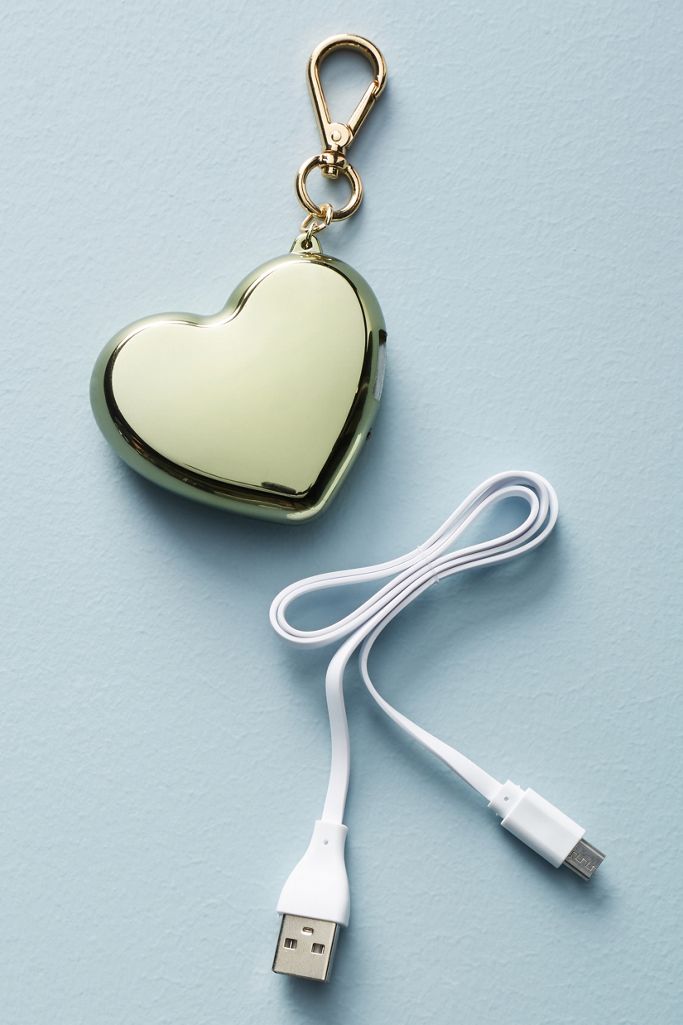 Golden Heart Portable Charger Anthropologie