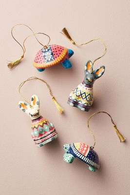 Sold Out New Anthropologie Unicorn Majestic Tassels Ornament Christmas Large NWT 