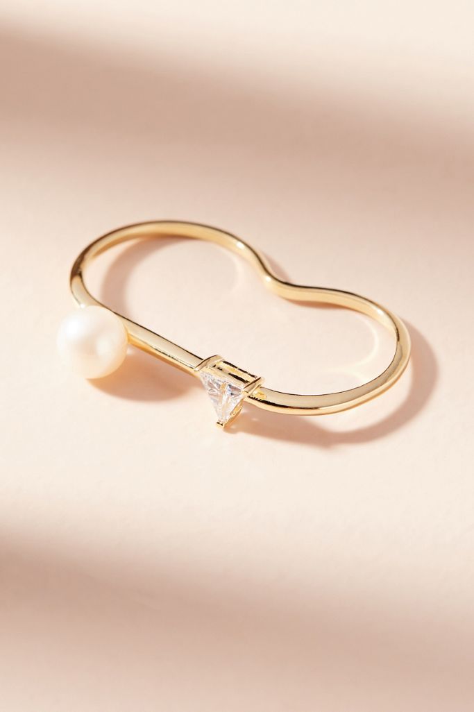 Trillion Double Finger Wrap Ring Anthropologie