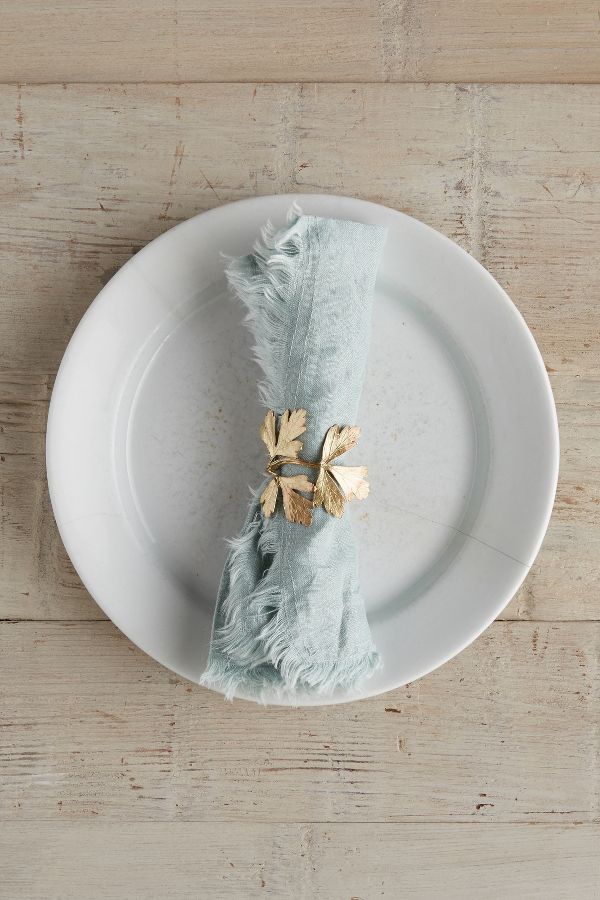 Slide View: 3: Herb Garden Napkin Rings, Set of 8