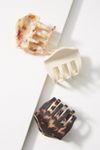 Thumbnail View 1: Scalloped Tortoise Hair Clip Set