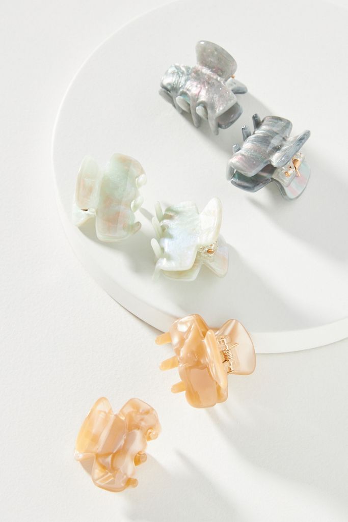 Speckled Mini Hair Clip Set Anthropologie