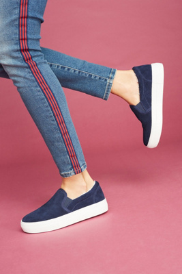 sherpa lined slip on sneakers