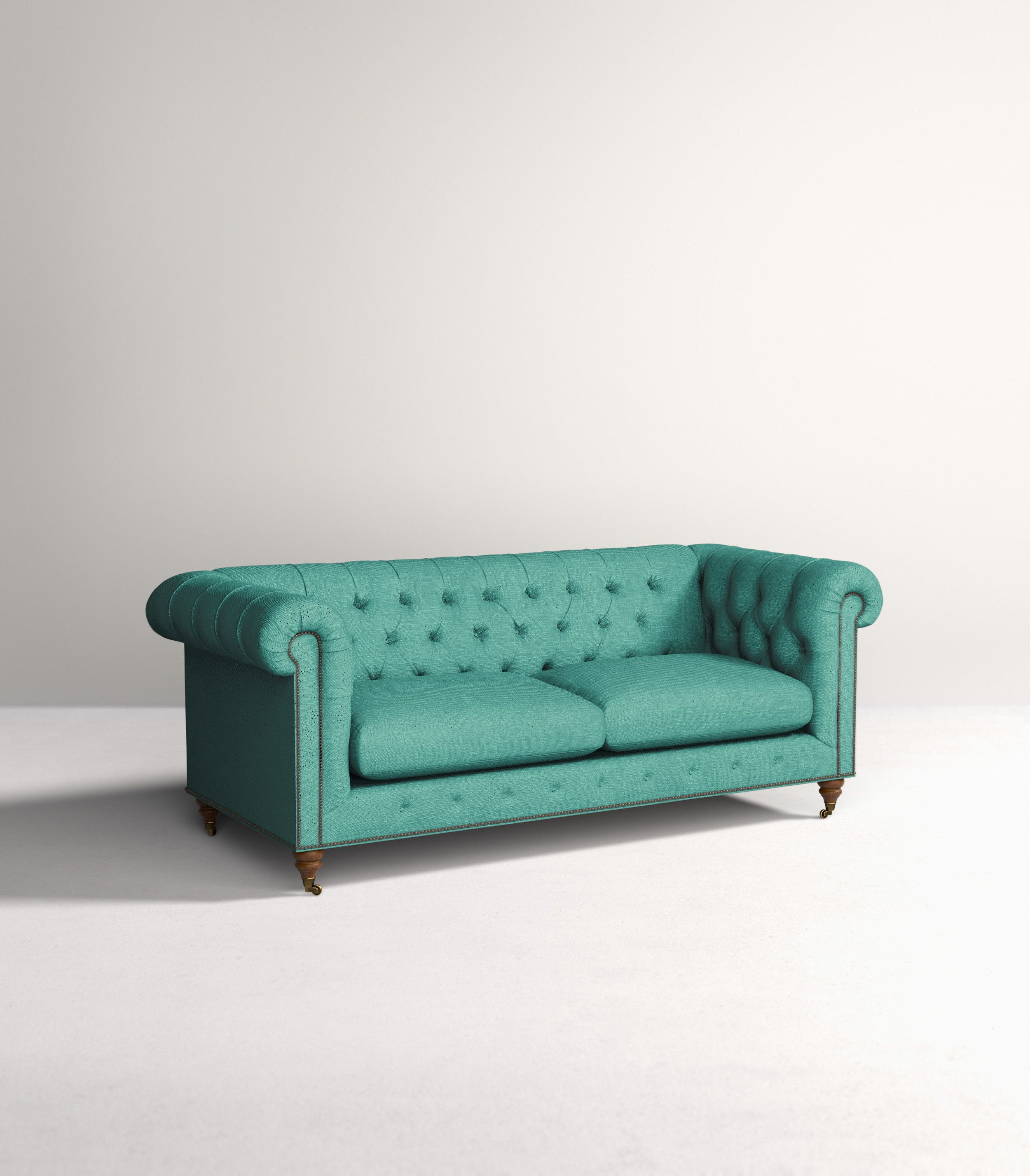Lyre Chesterfield TwoCushion Sofa Anthropologie