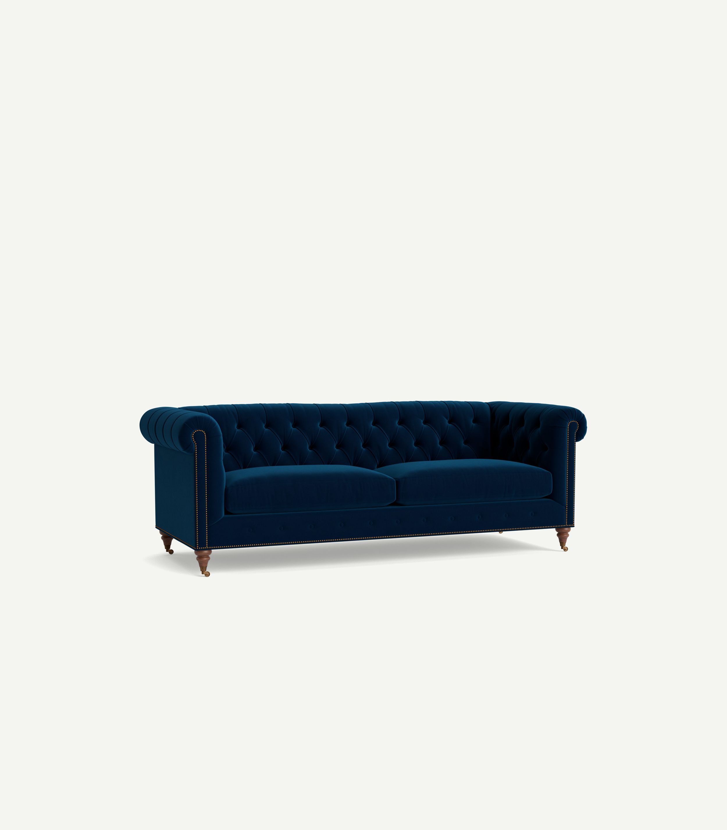 Lyre Chesterfield Two Cushion Sofa