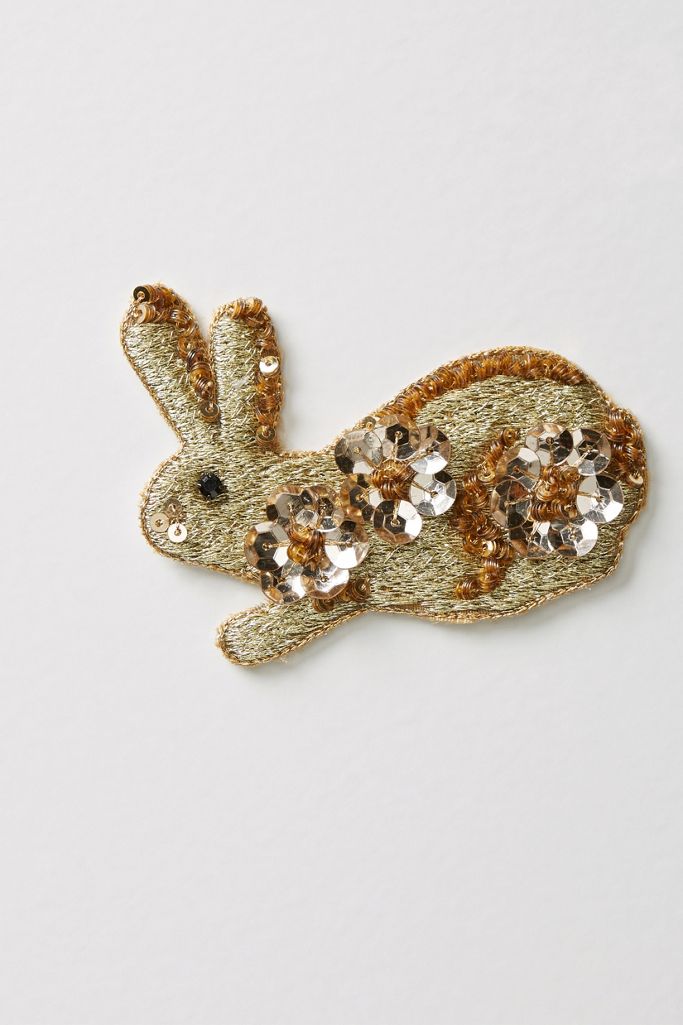 Golden Bunny Sticker Patch | Anthropologie