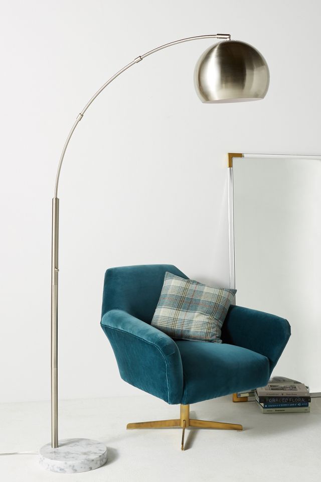 Silver Actoria Arc Floor Lamp Anthropologie