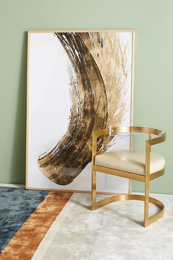 Slide View: 1: Gold Movement Wall Art