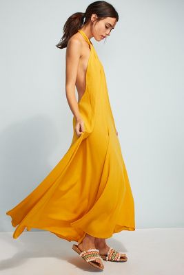 mara hoffman yellow dress