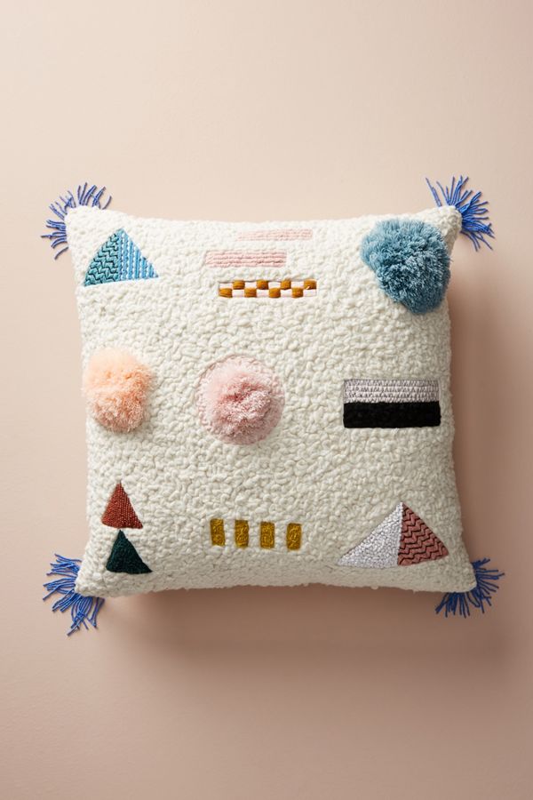 Embellished Shape Study Cushion Anthropologie UK