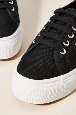 superga white sneakers platform