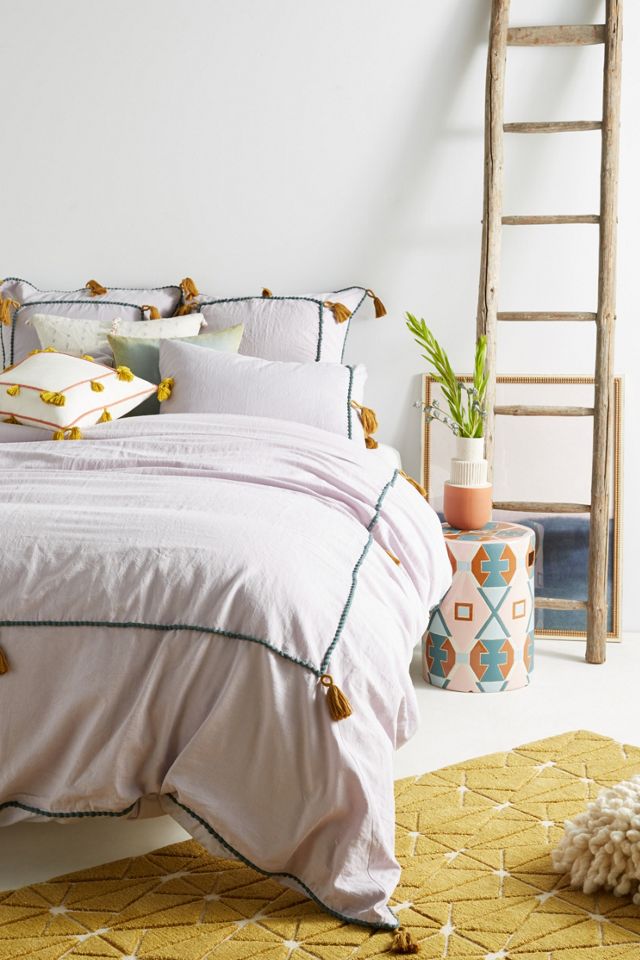 Tasseled Border Duvet Anthropologie