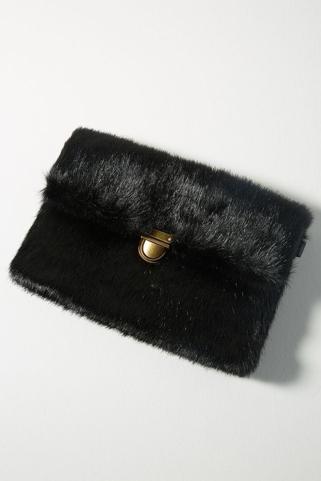 mini faux fur bag