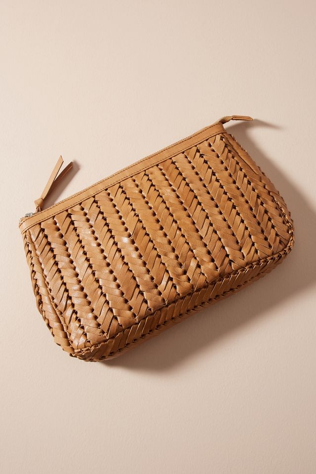 Woven Leather Clutch | Anthropologie